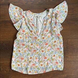 Floral Short Sleeve Blouse